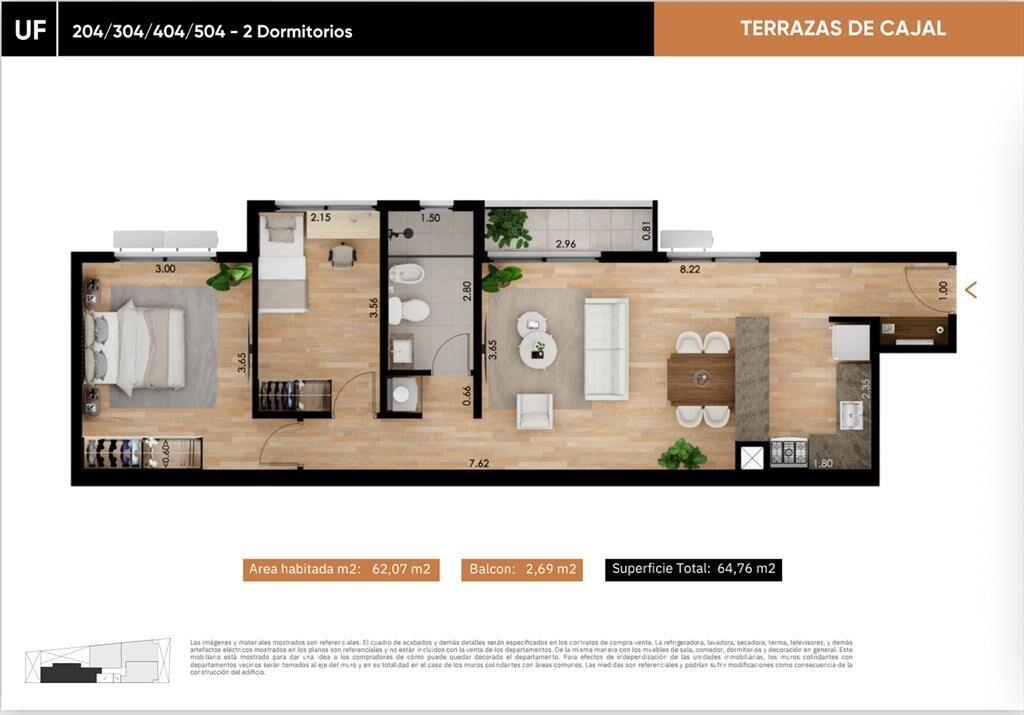 Venta apartamento 2 dormitorios en La Blanqueada
