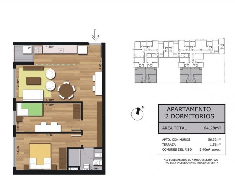 Apartamento - A la venta con renta en Av. Agraciada, 1 dorm