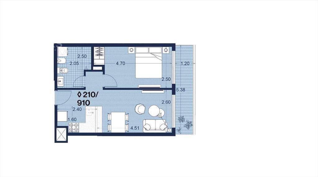 Venta apartamento un dormitorio en Palermo - 810