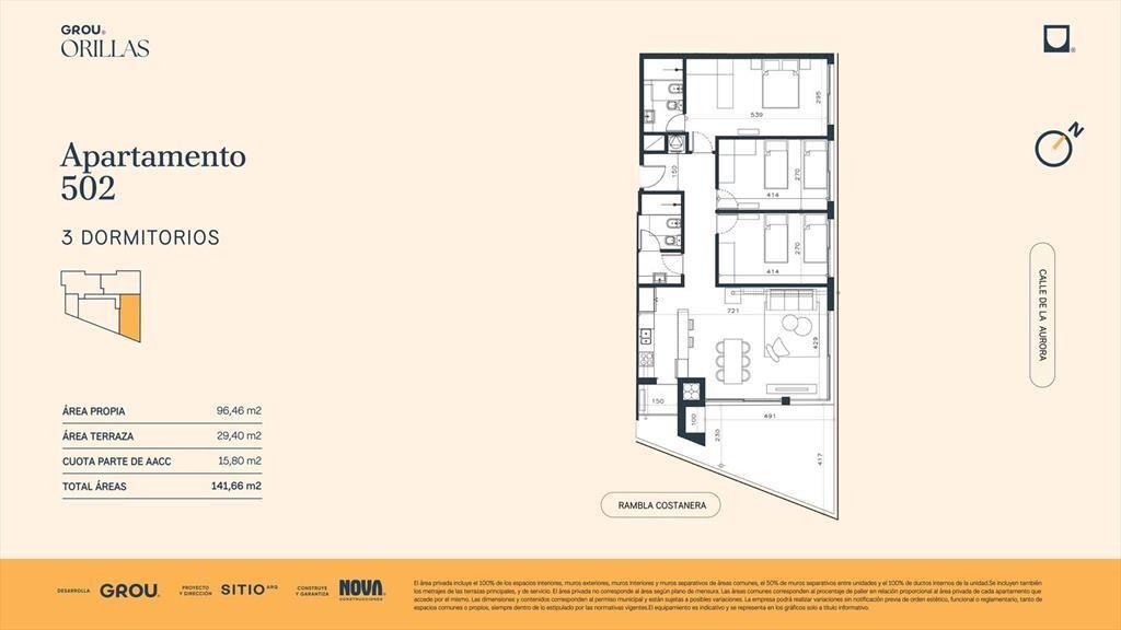 Venta Apartamento 3 Dormitorios en Ciudad de la Costa