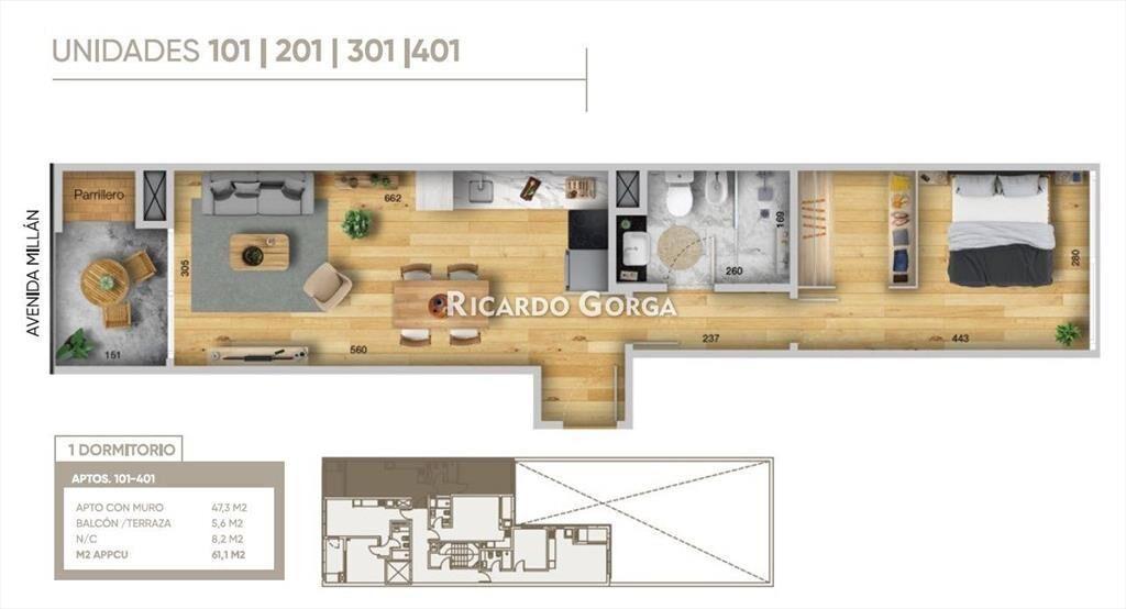 Ley de vivienda promovida  Venta Apartamento 1 dormitori...