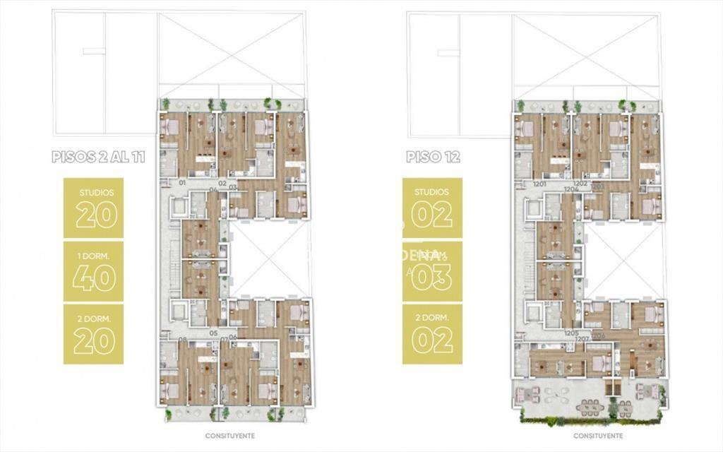 Venta Monoambiente con Terraza Estrenar en