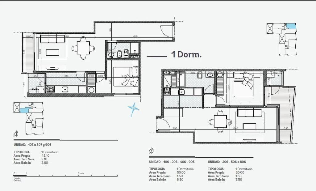Venta de apartamento de 1 dormitorio en Alma Sur, Barrio Sur