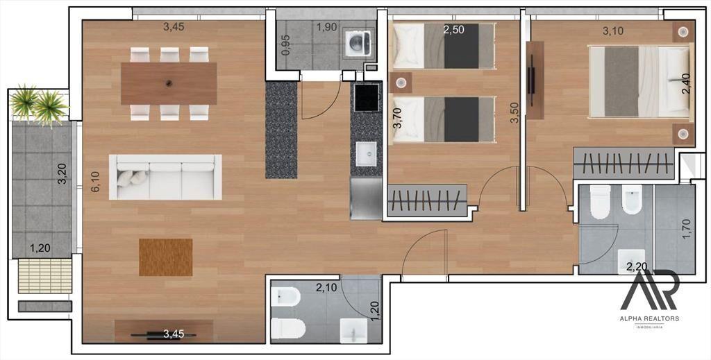 Venta Apartamento de 2 dormitorios, 2 baños, parrillero ...