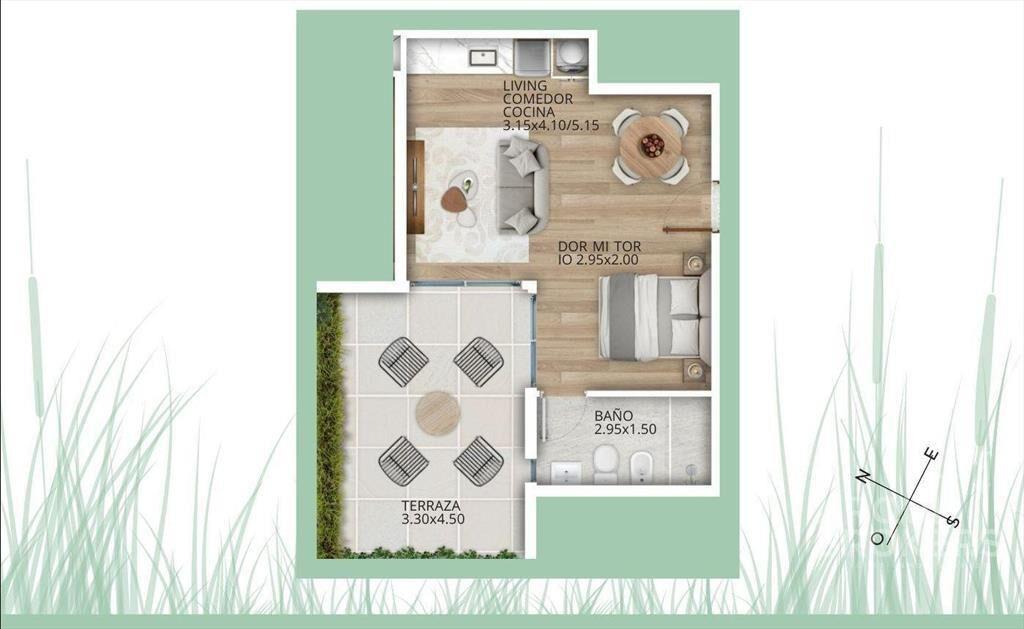 Venta apartamento monoambiente en La Blanqueada