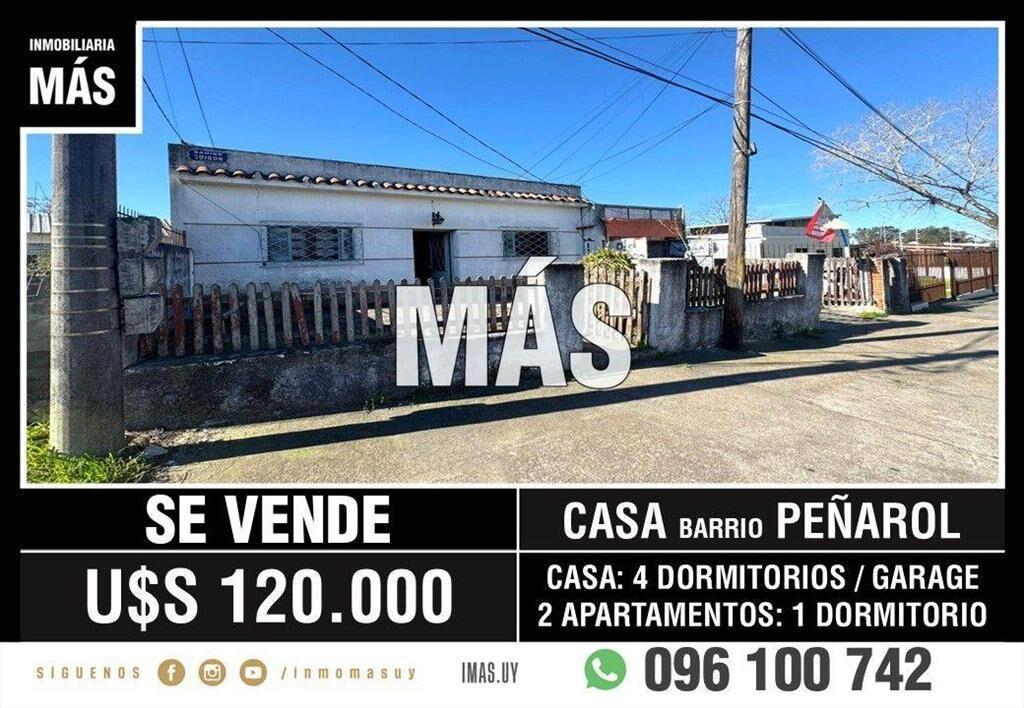 Casa + 2 Apartamentos Venta Peñarol Montevideo iMas.uy LM...