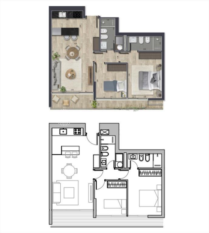 Apartamento en Torres del Este, 2 dormitorios