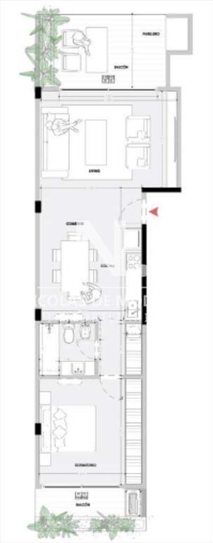 En venta apartamento de 1 dormitorio en el La