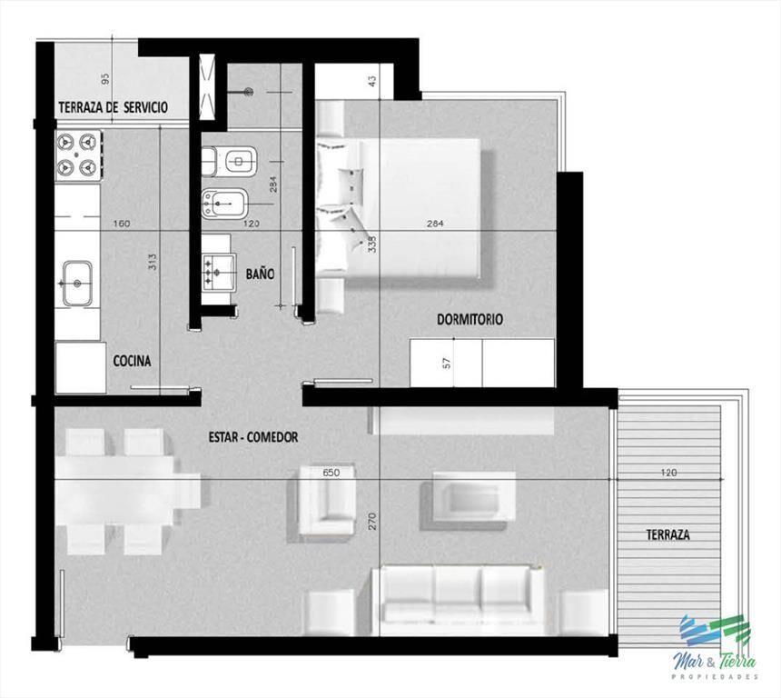 ALQUILER ANUAL, TORRE CON SERVICIOS, 1 DORMITORIO, PUNTA DE
