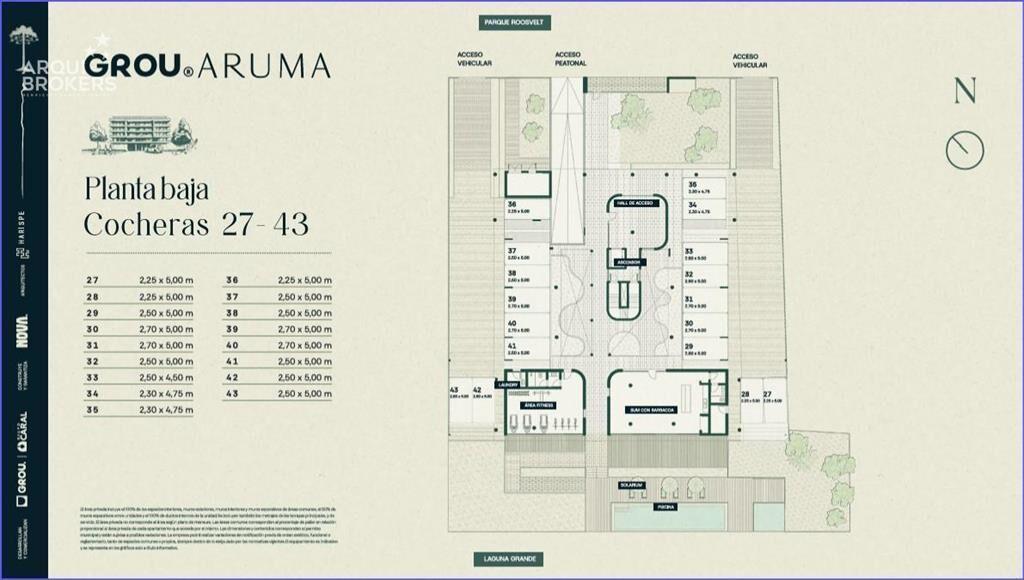 Apartamento penthouse de tres dormitorios en venta en Parqu