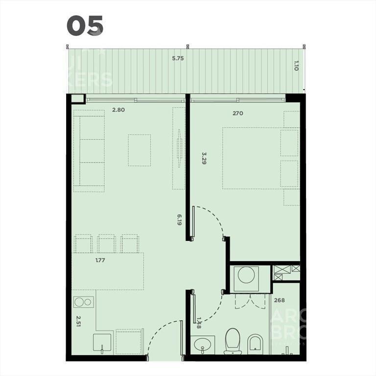 Apartamento de un dormitorio en venta en La Blanqueada - 10