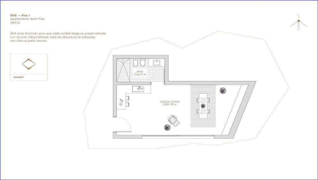 Apartamento de tres dormitorios y estar en venta en Puerto