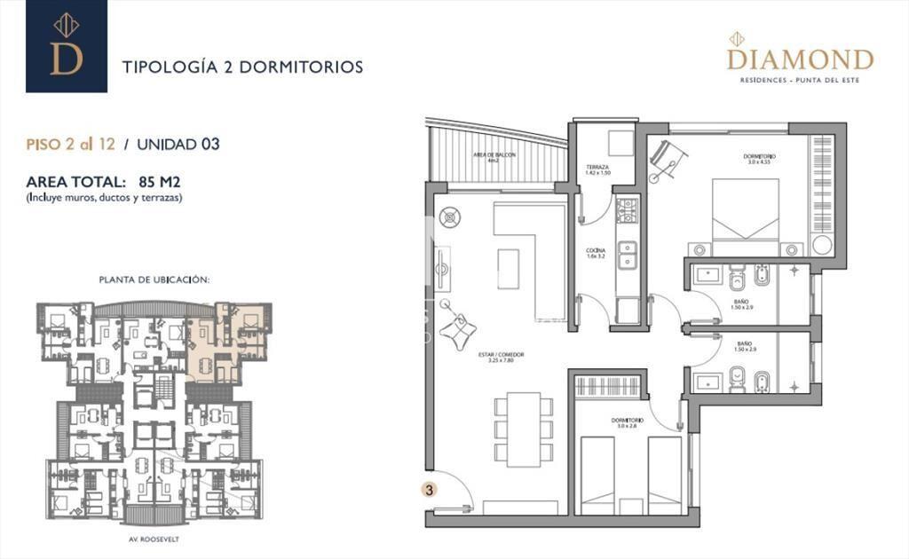 Invierta en Punta del Este, torre con amenities.