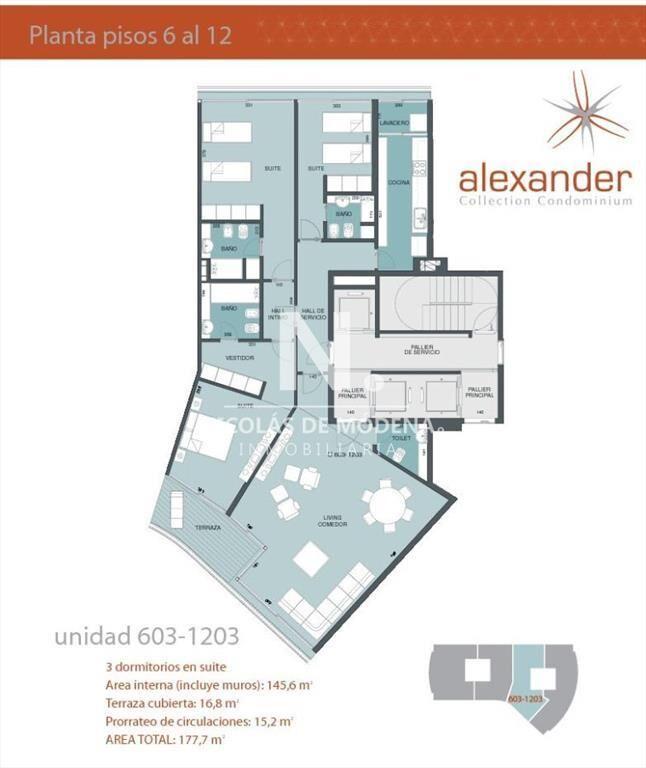 En venta apartamento en Chiverta de 3 dormitorios