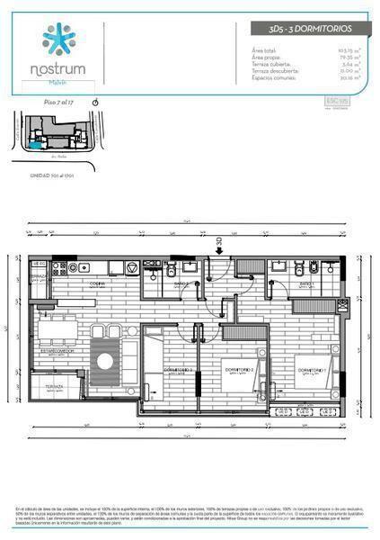 Venta de apartamento de 3 dormitorios, Malvin