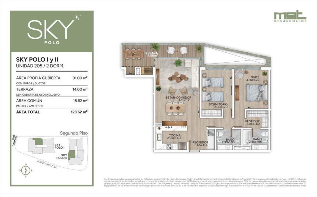 Venta Apartamento 2 Dormitorios en Carrasco