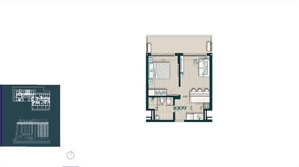 Venta apartamento de un dormitorio en Parque Rodó - 1009