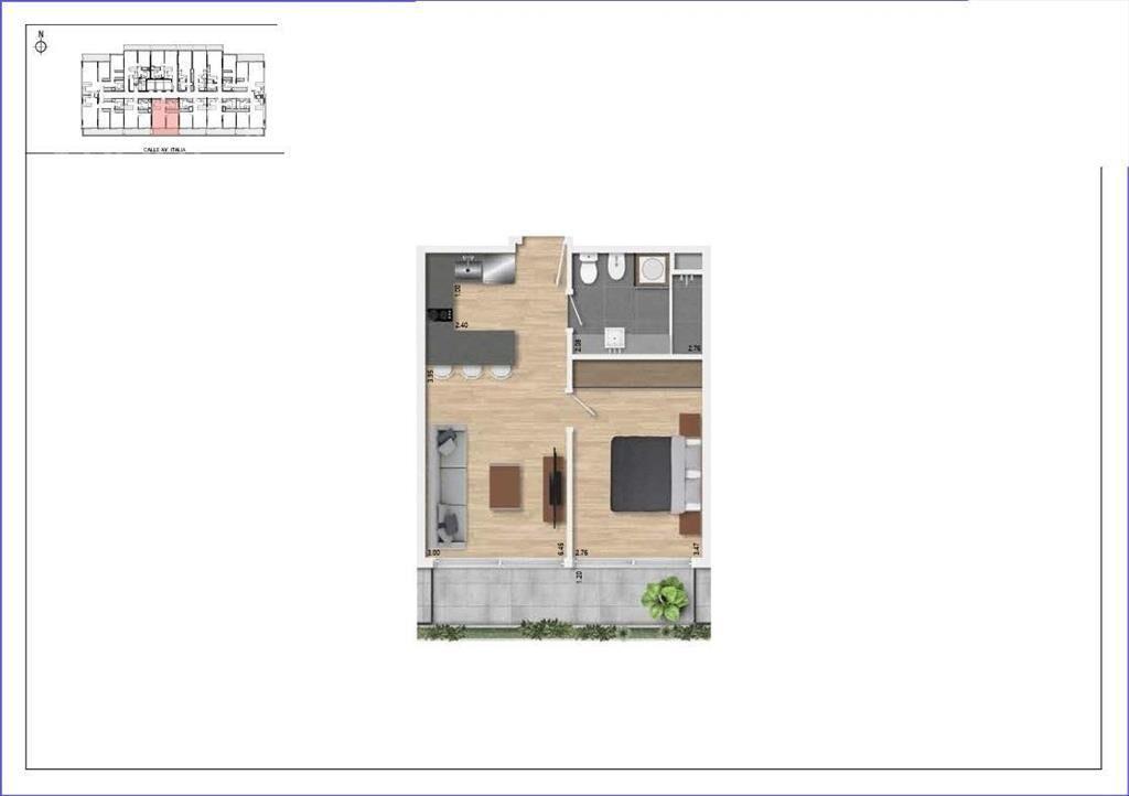 Apartamento de un dormitorio en venta en Buceo - 103