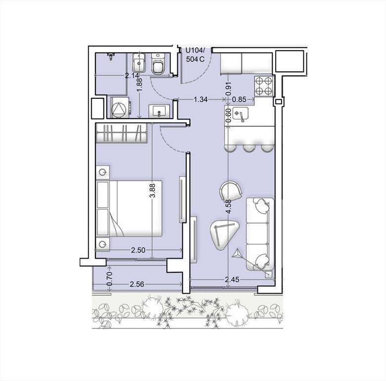 Alquiler Apartamento 1 Dormitorio con garaje, La Blanqueada