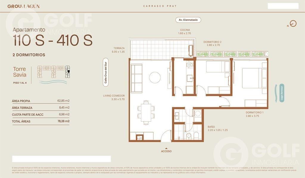 Venta de apartamento de 2 dormitorios- Barra de Carrasco