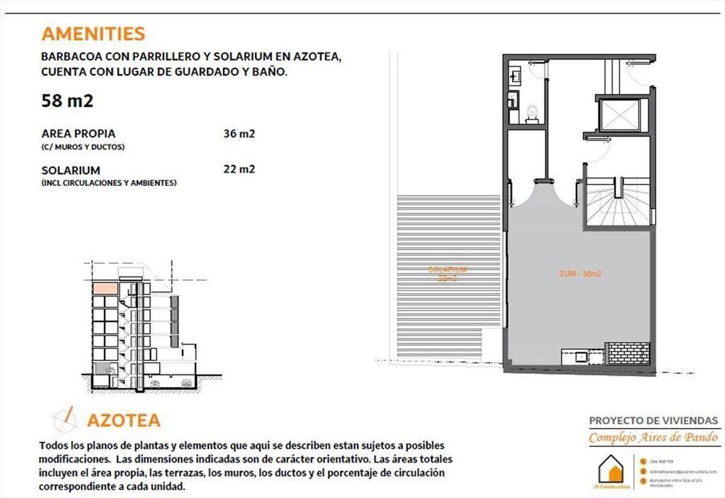 Venta promocional en pozo apto 2 dormitorios Pando
