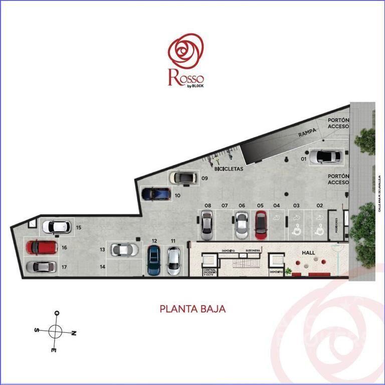 Apartamento de dos dormitorios con patio en venta en Cordón