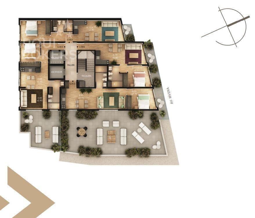 Apartamento de un dormitorio en venta en Buceo - 802