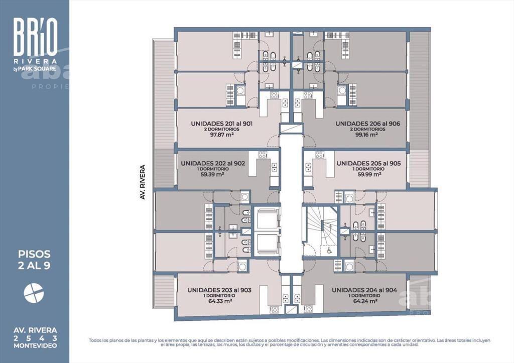 Venta apartamento 2 dormitorios en Pocitos