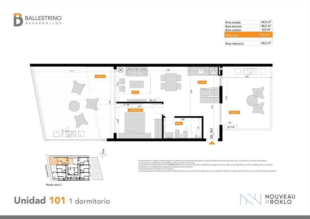 Venta Apartamento 1 Dormitorio en Cordón