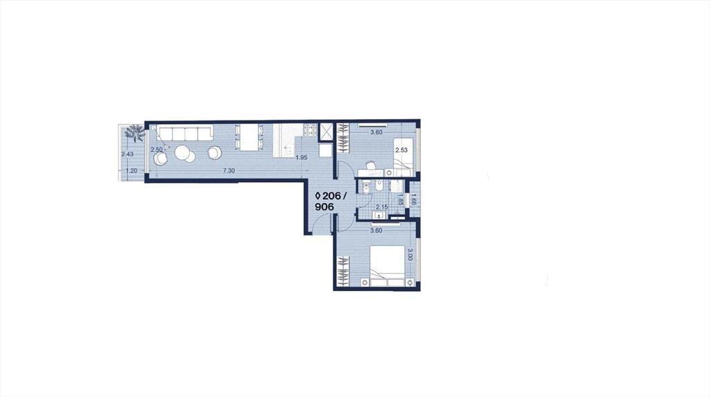 Venta apartamento de dos dormitorios en Palermo - 806