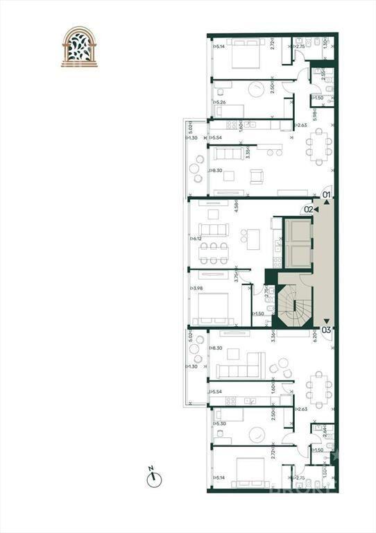 Apartamento  de dos dormitorios en venta en Pocitos - 601