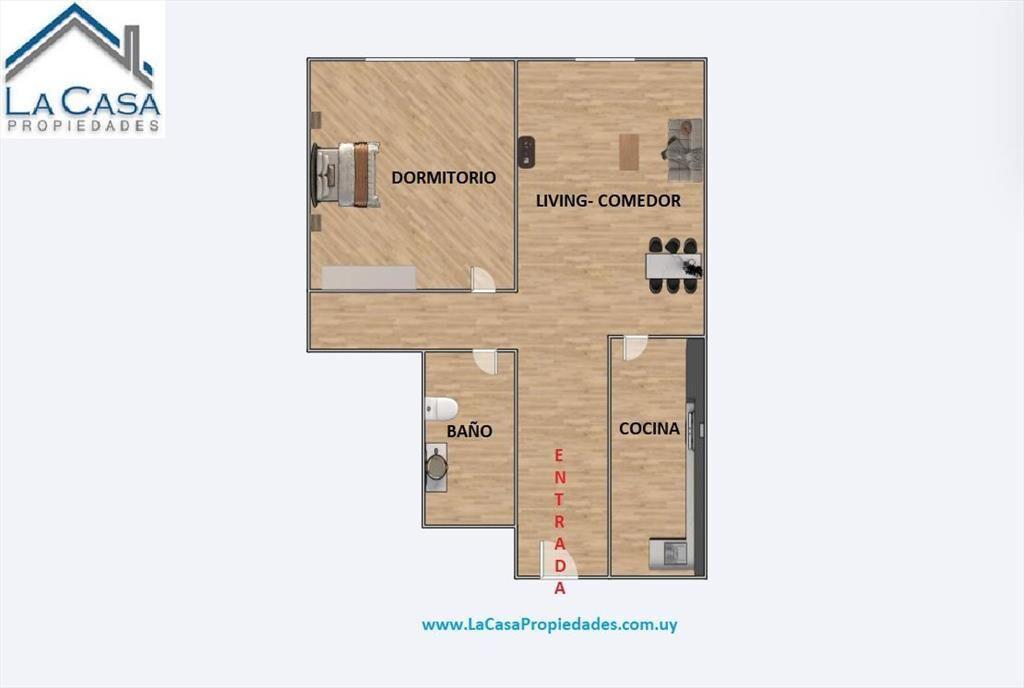 Alquiler Apartamento de 1 Dormitorio en Pocitos