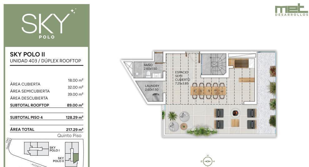 Venta Duplex PentHouse 2 Dormitorios en Carrasco