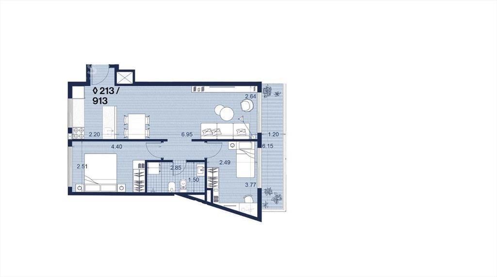 Venta apartamento dos dormitorios en Palermo - 413