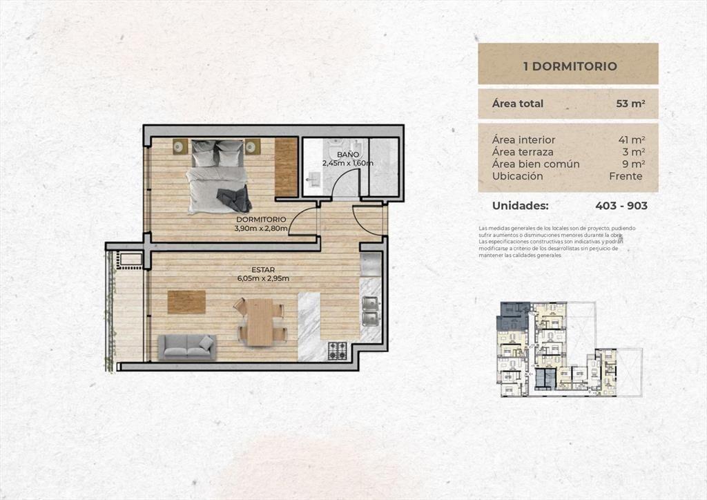 Venta Apartamento 1 Dormitorio en Centro (Montevideo)