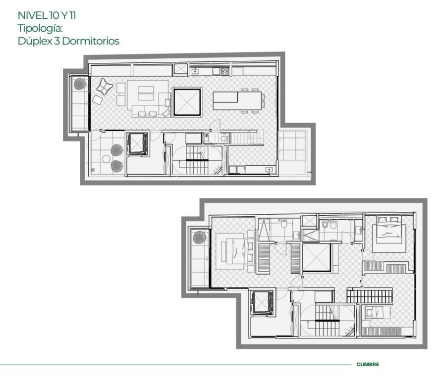 Venta de apartamento dúplex de 3 dormitorios en Cumbres, Pu