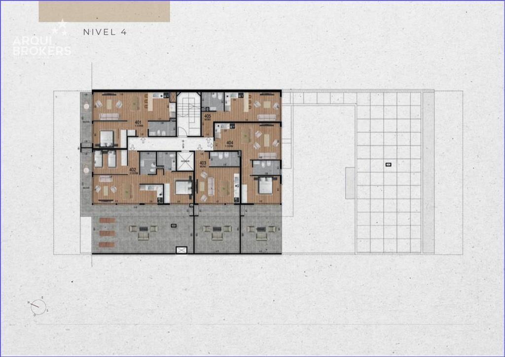 Apartamento de un dormitorio en venta en Pocitos - 401