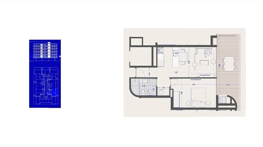 Apartamento de un dormitorio en venta en Ciudad de la Costa