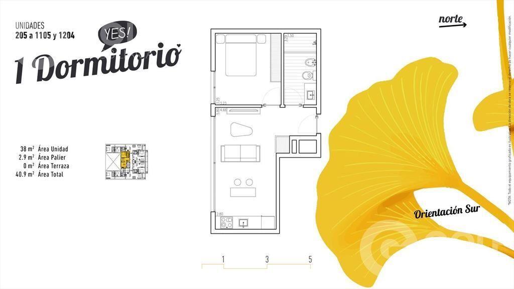 Venta apartamento de 1 Dormitorio en Punta Carretas