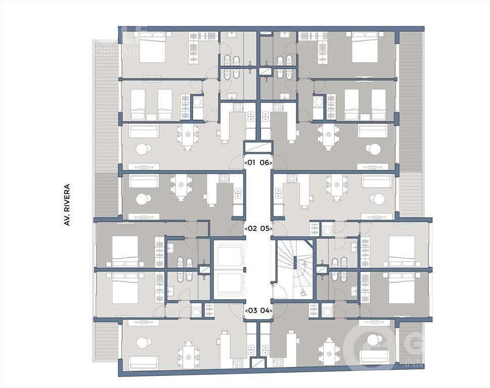 Venta de apartamento de 1 dormitorio en Pocitos