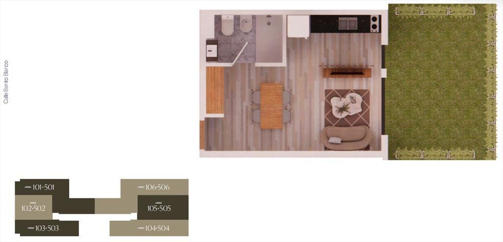 Venta Monoambiente en Pocitos Nuevo