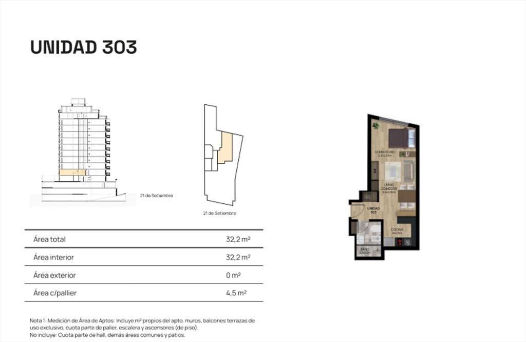 VENTA MONOAMBIENTE PUNTA CARRETAS POZO