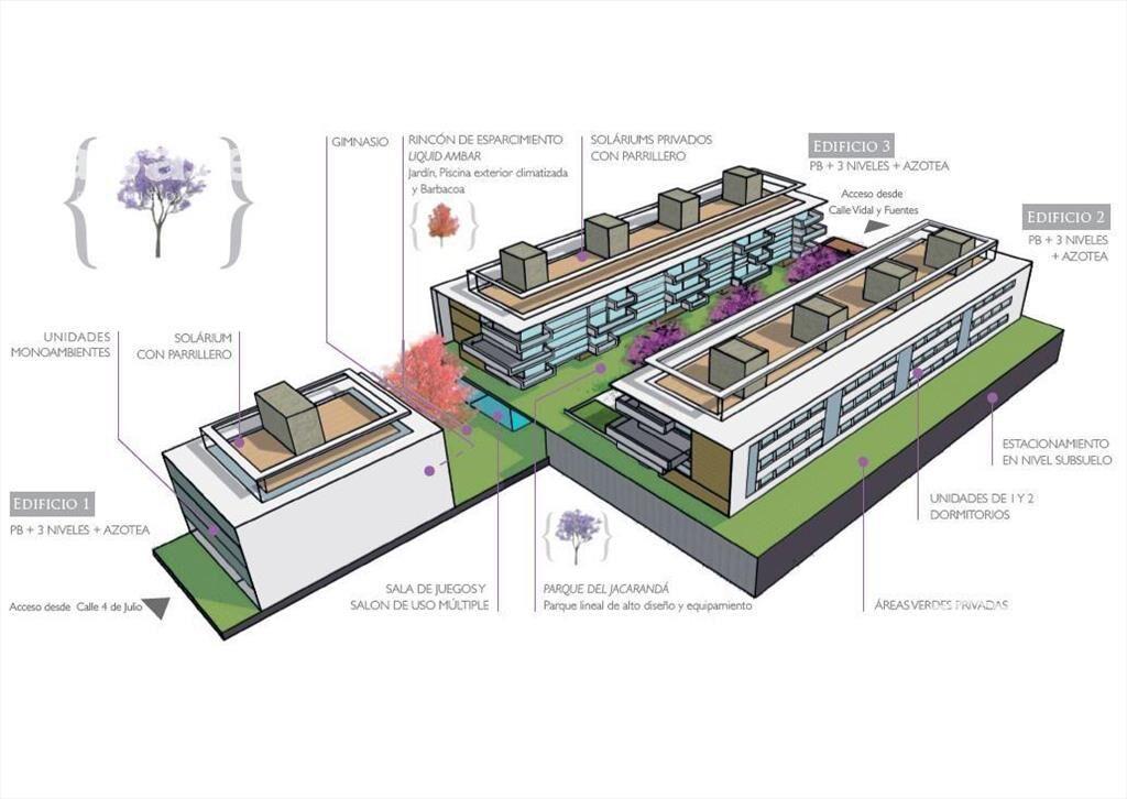 Venta de monoambiente con Solárium en Molino del Parque