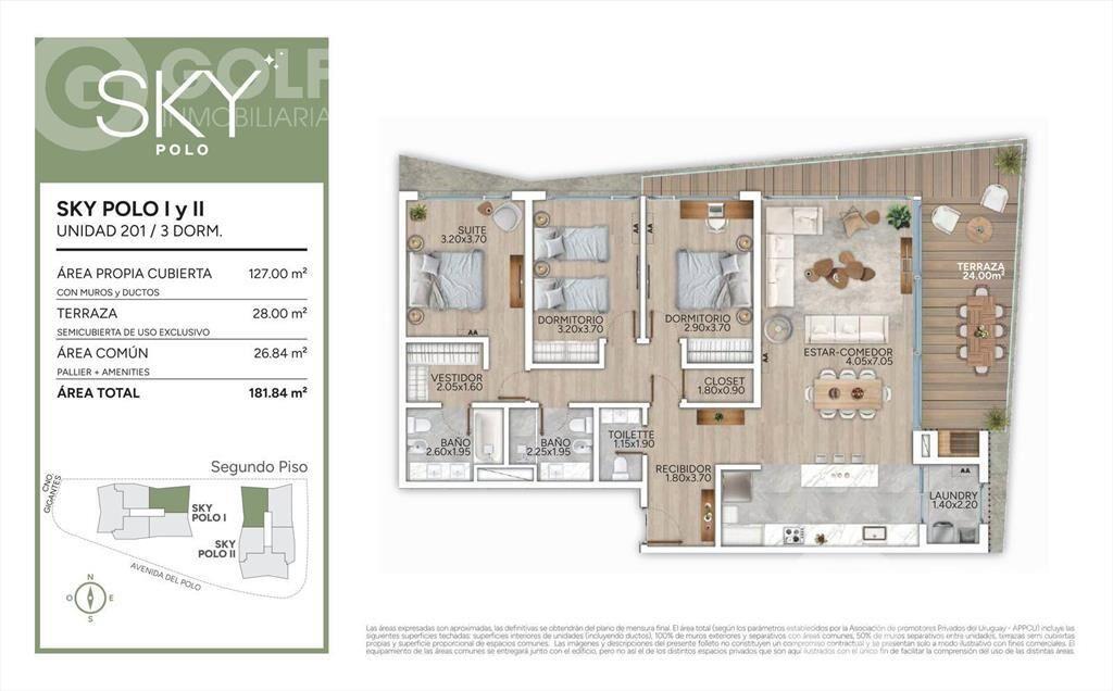 Venta de apartamento en POLO