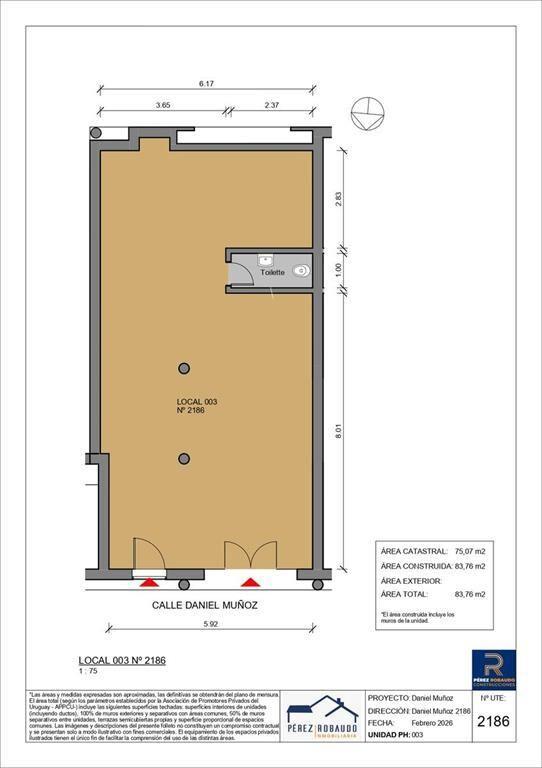 Venta local comercial  Tres Cruces. A dos cuadras de Av. 18