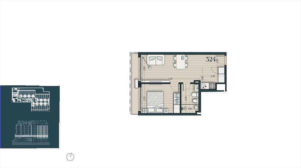 Venta apartamento de un dormitorio en Parque Rodó - 324