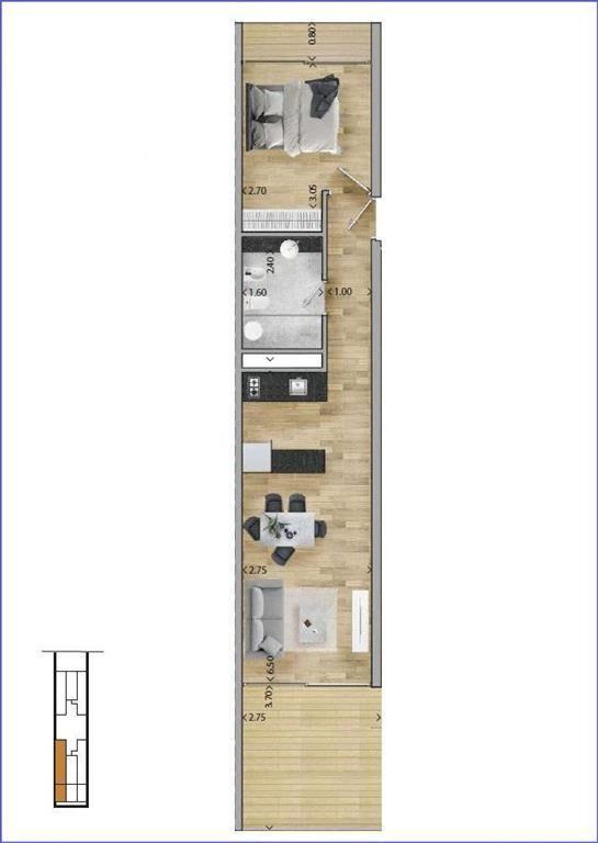 Apartamento de un dormitorio en venta en Punta Carretas - 2