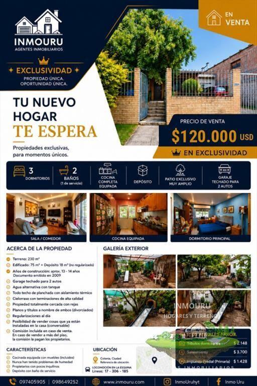 VENTA DE CASA EN EXCLUSIVIDAD - CERRO, MONTEVIDEO
