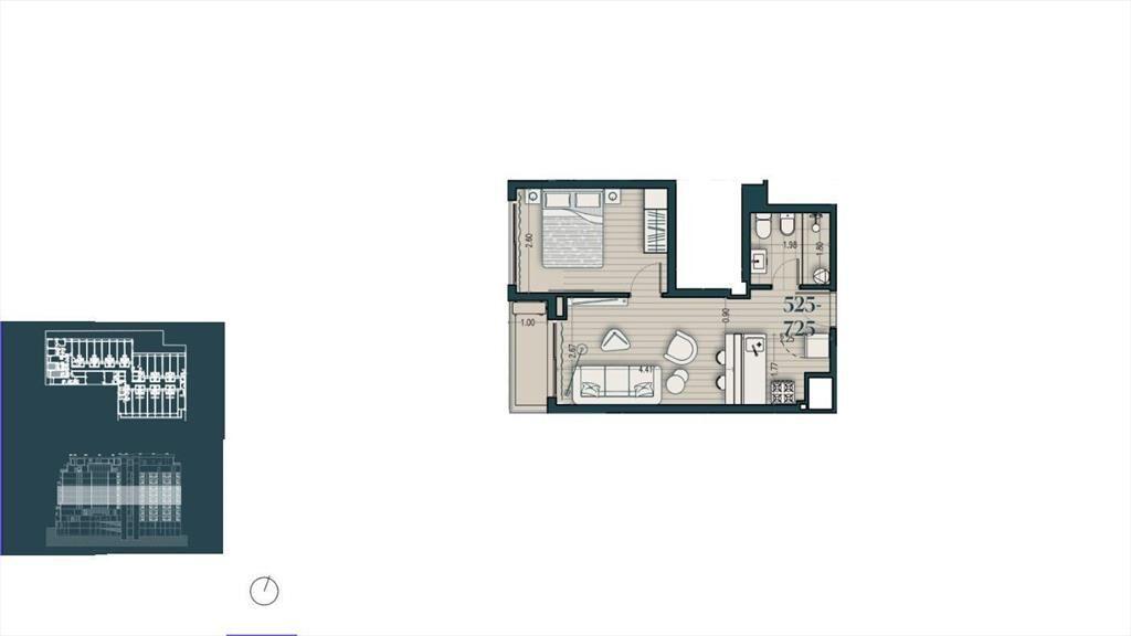 Venta apartamento de un dormitorio en Parque Rodó - 625