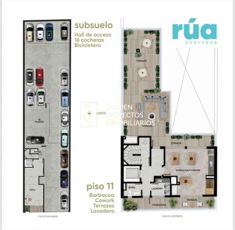 Apartamento en Venta 1 dormitorio y Patio Cordón
